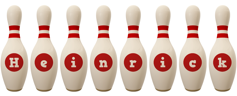 Heinrick bowling-pin logo