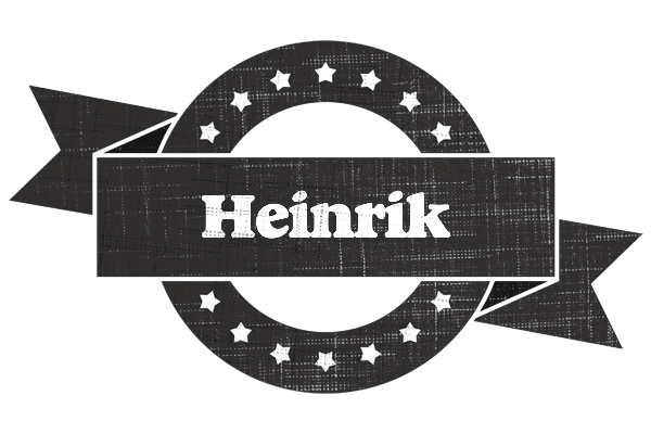Heinrik grunge logo
