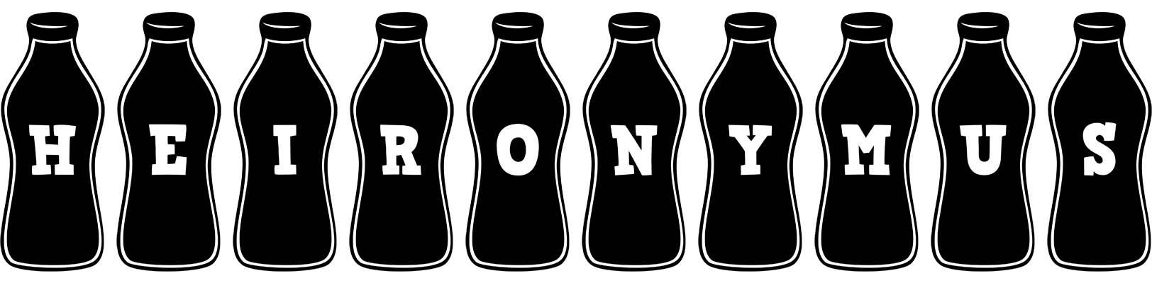 Heironymus bottle logo