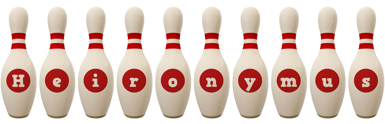 Heironymus bowling-pin logo