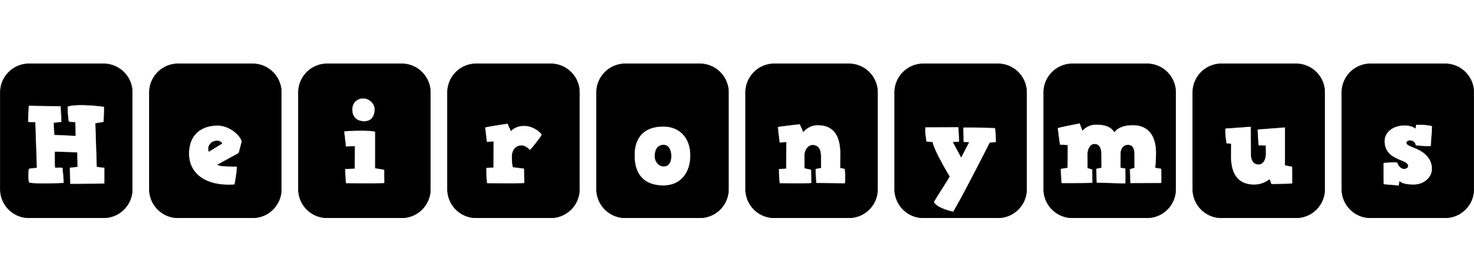 Heironymus box logo