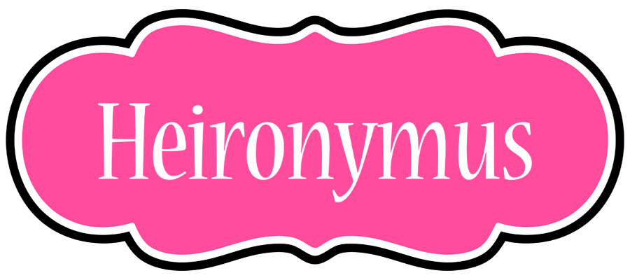 Heironymus invitation logo