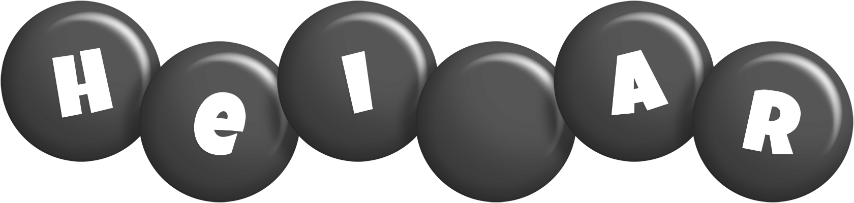 Heiðar candy-black logo
