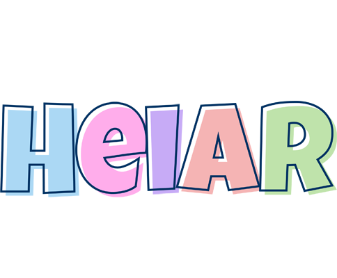 Heiðar pastel logo