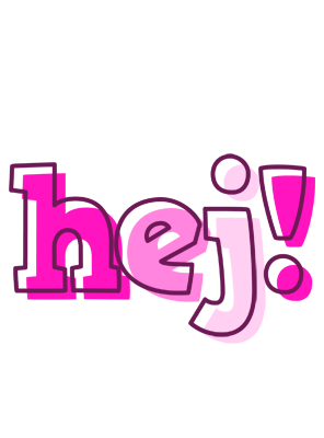 HEJ! logo effect. Colorful text effects in various flavors. Customize your own text here: https://www.textgiraffe.com/logos/hello/