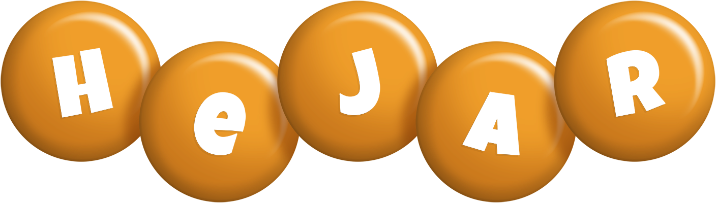 Hejar candy-orange logo