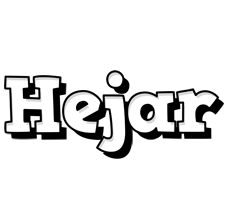 Hejar snowing logo