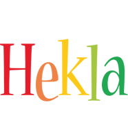 Hekla birthday logo