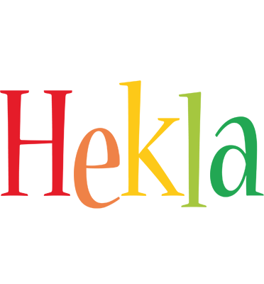 Hekla birthday logo