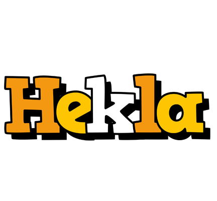 Hekla cartoon logo