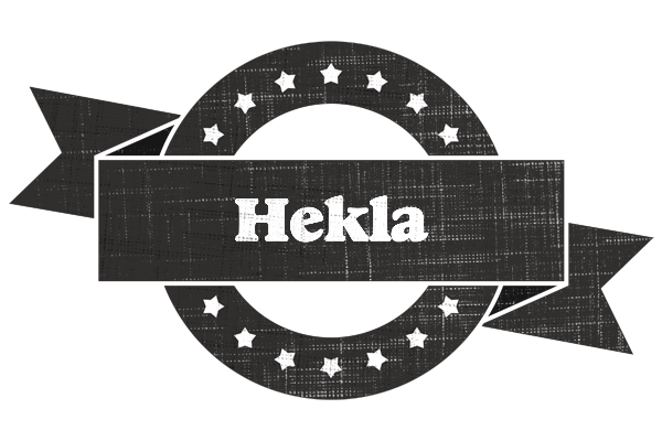 Hekla grunge logo