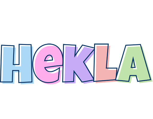 Hekla pastel logo