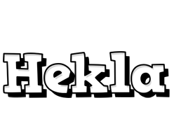 Hekla snowing logo