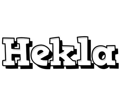 Hekla snowing logo