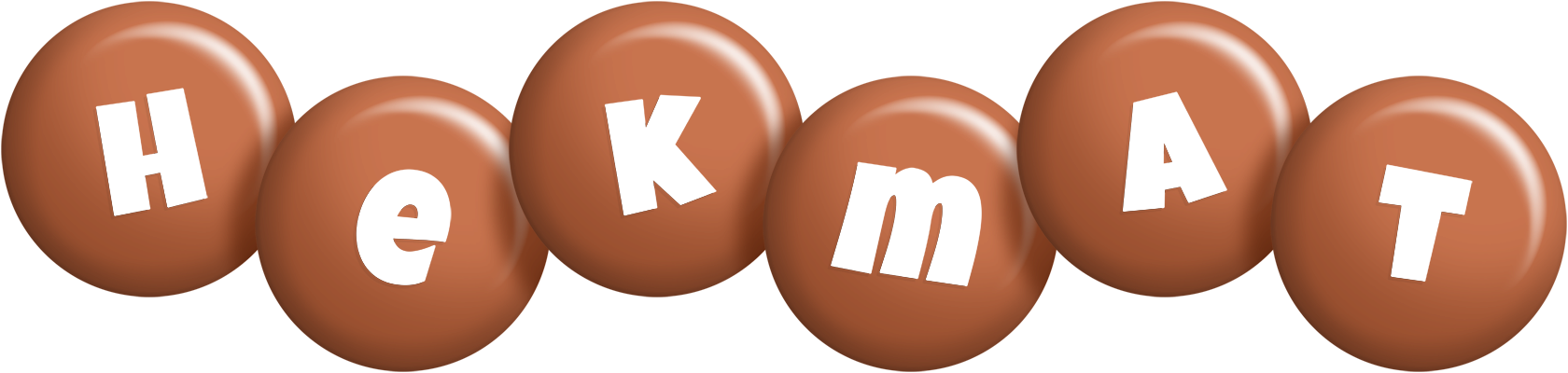 Hekmat candy-brown logo