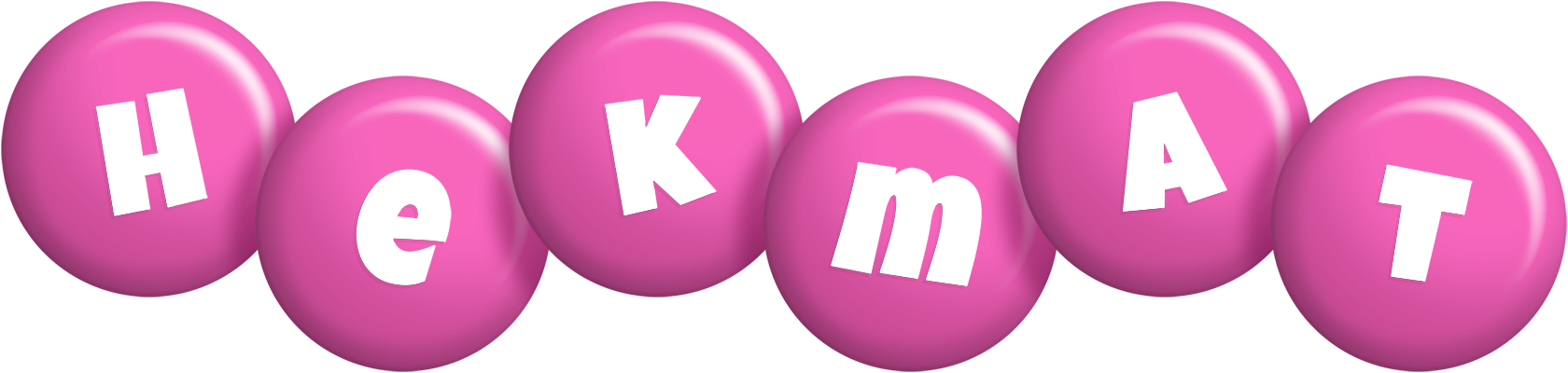 Hekmat candy-pink logo