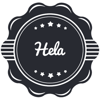 Hela badge logo