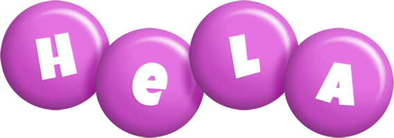 Hela candy-purple logo