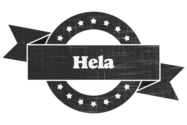 Hela grunge logo