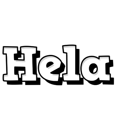 Hela snowing logo