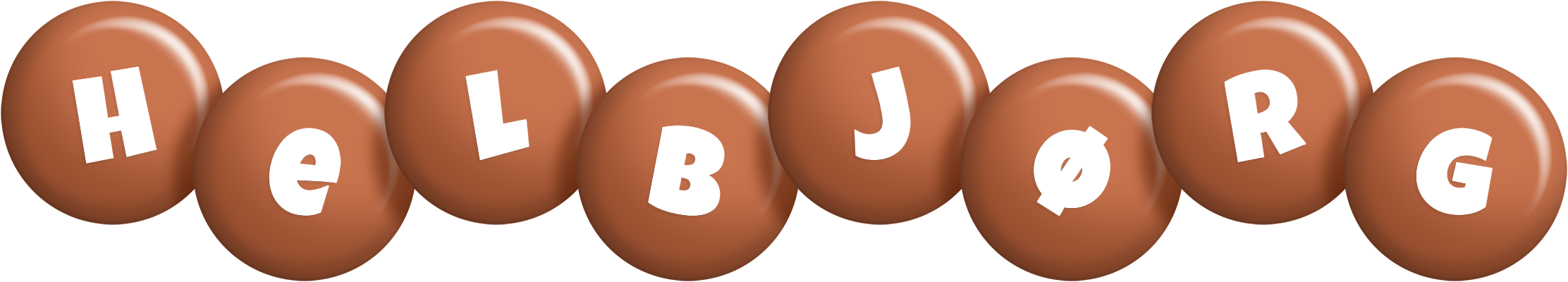 Helbjørg candy-brown logo