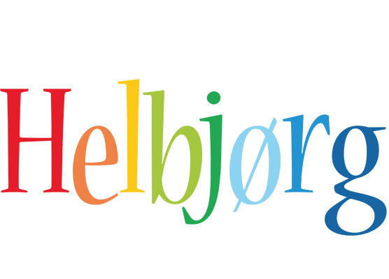 Helbjørg birthday logo