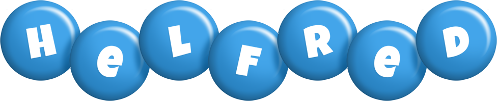 Helfred candy-blue logo