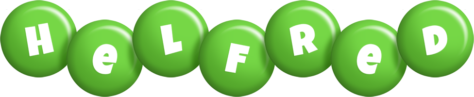 Helfred candy-green logo