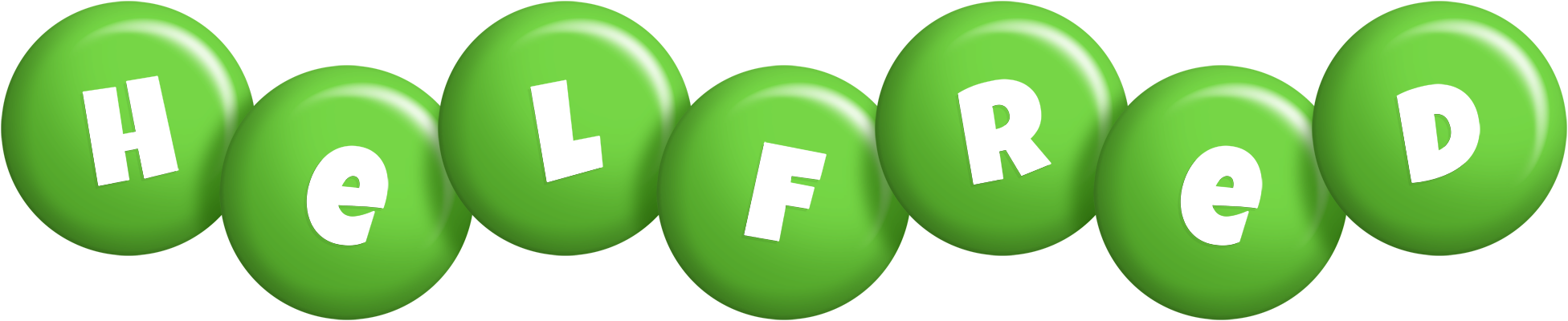 Helfred candy-green logo