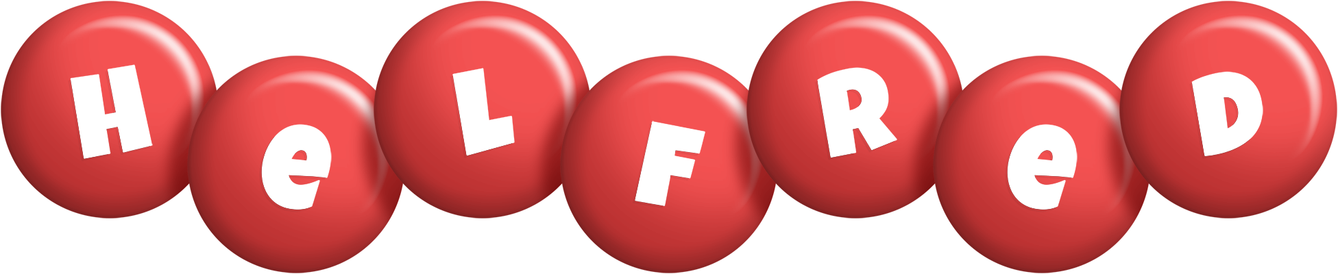 Helfred candy-red logo