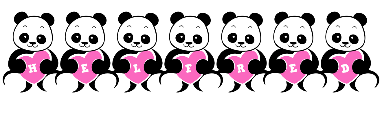Helfred love-panda logo