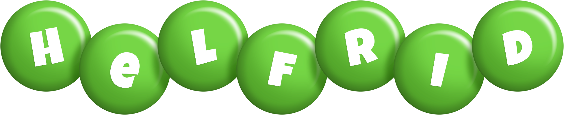 Helfrid candy-green logo