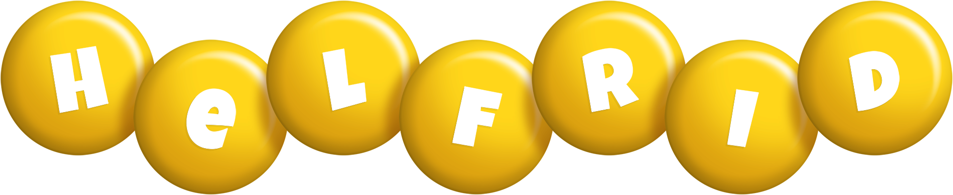 Helfrid candy-yellow logo