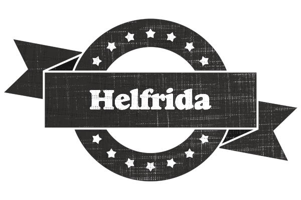 Helfrida grunge logo