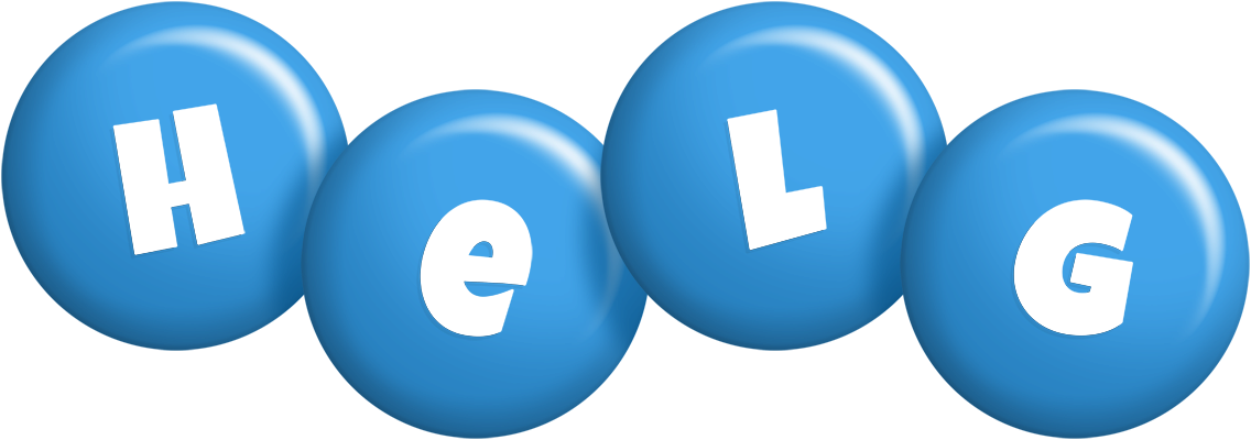 Helg candy-blue logo