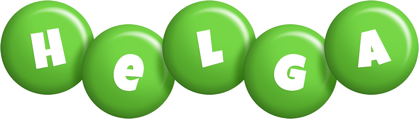 Helga candy-green logo