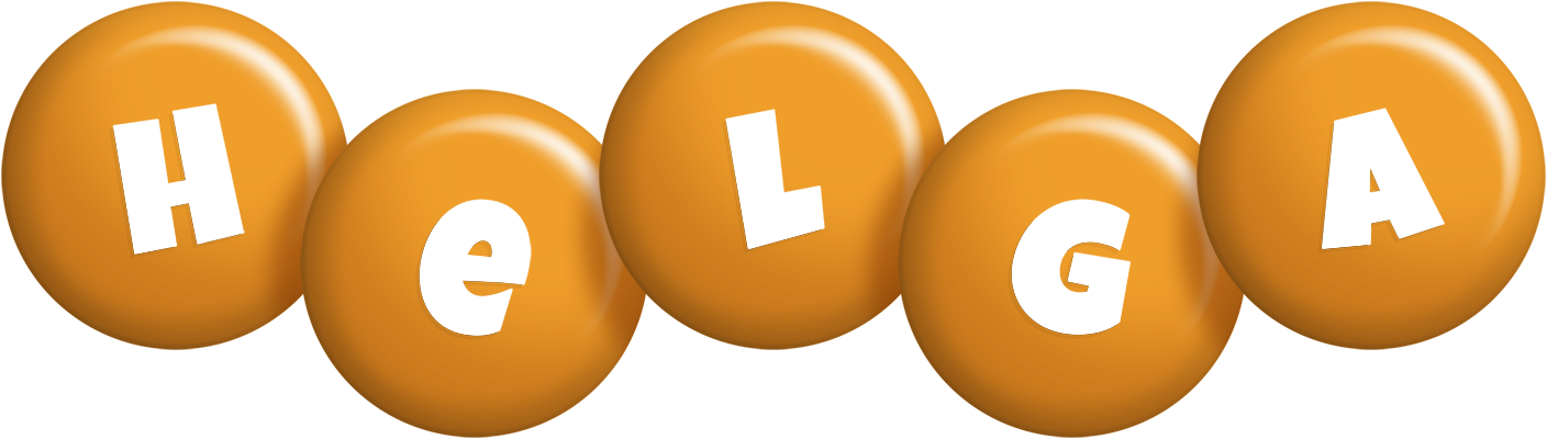 Helga candy-orange logo