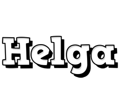 Helga snowing logo