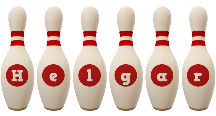 Helgar bowling-pin logo