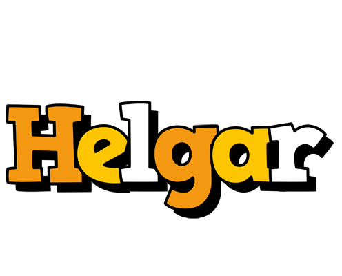 Helgar cartoon logo