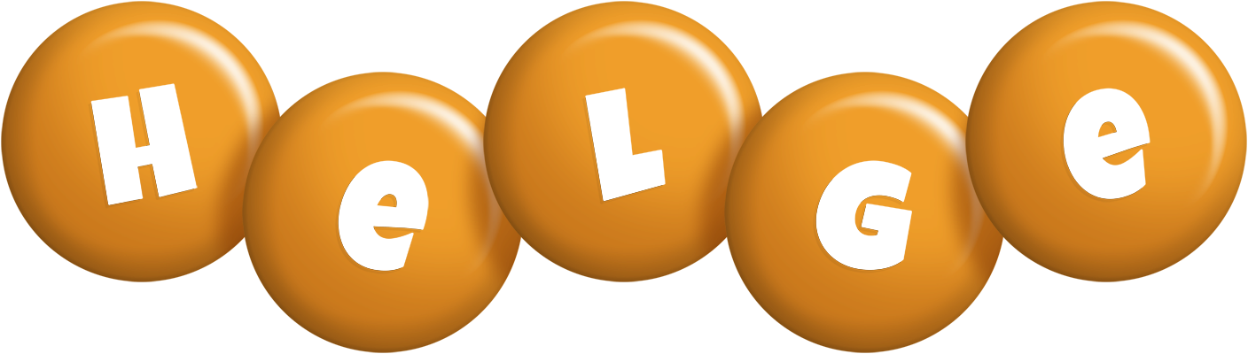 Helge candy-orange logo