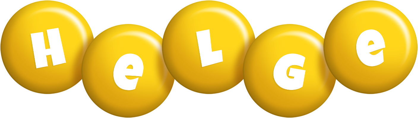 Helge candy-yellow logo