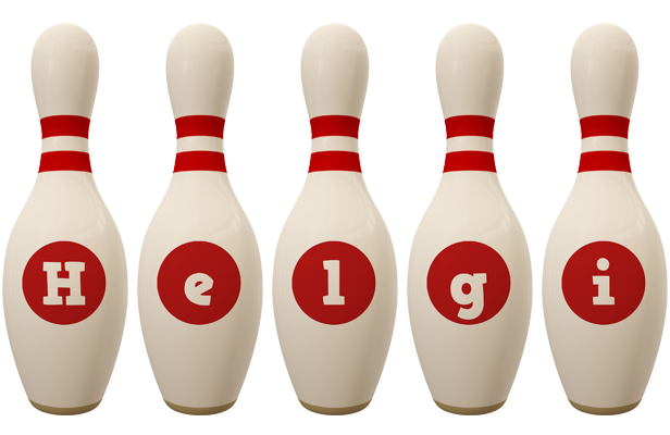 Helgi bowling-pin logo