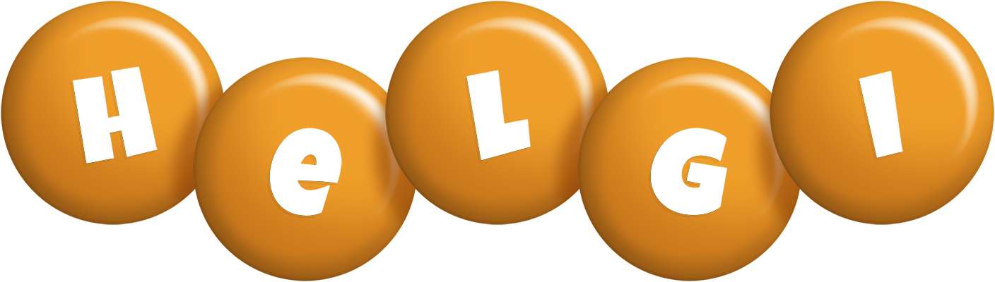 Helgi candy-orange logo