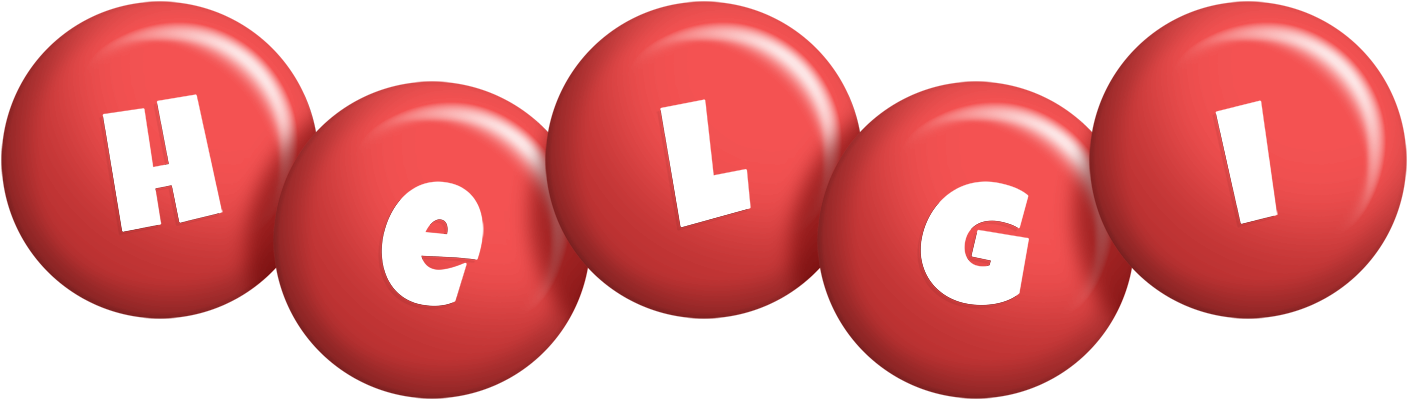 Helgi candy-red logo