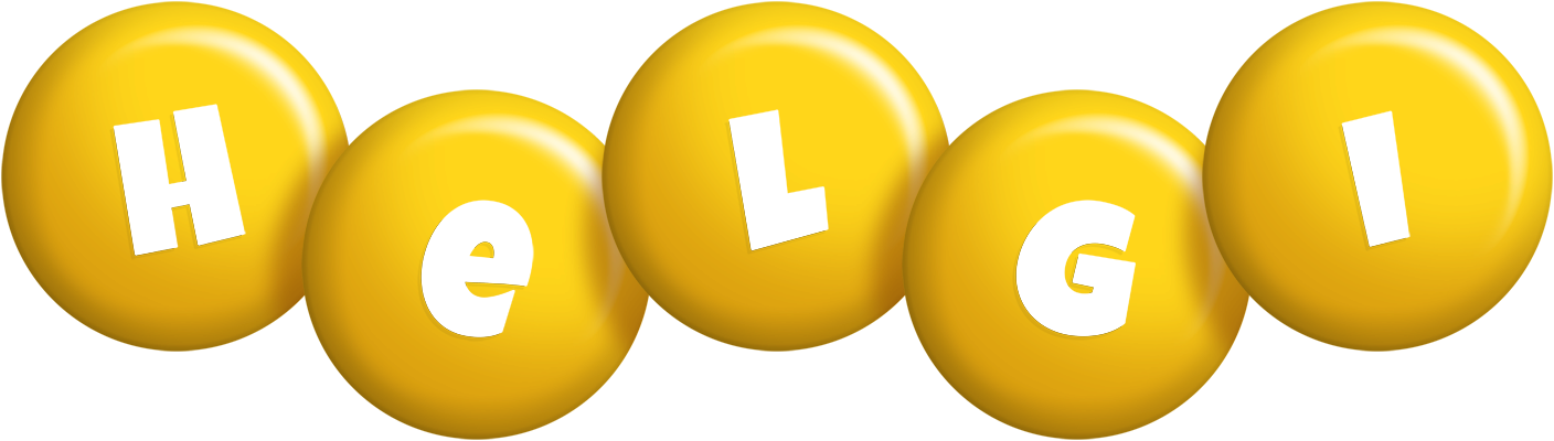 Helgi candy-yellow logo