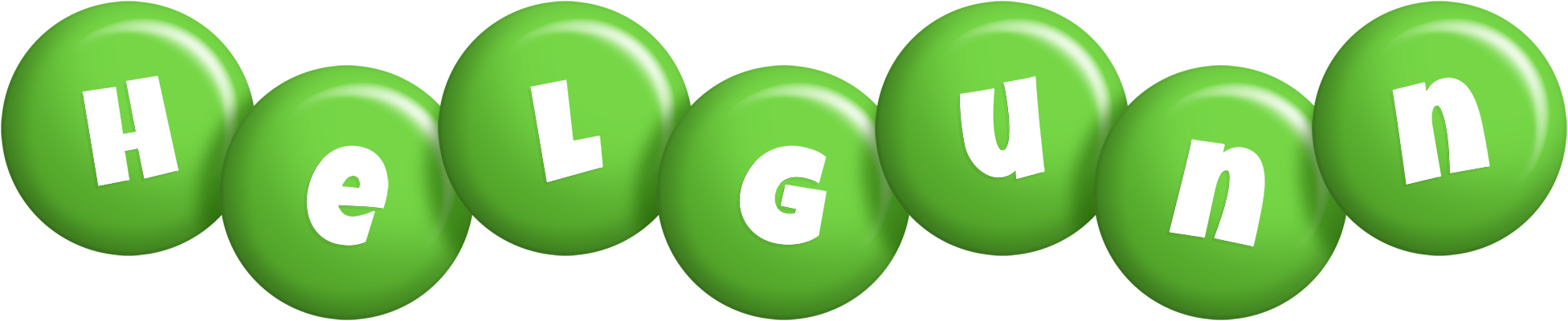 Helgunn candy-green logo