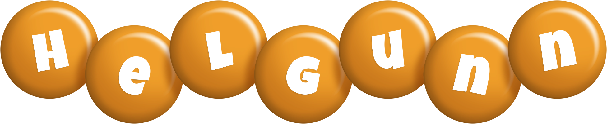 Helgunn candy-orange logo