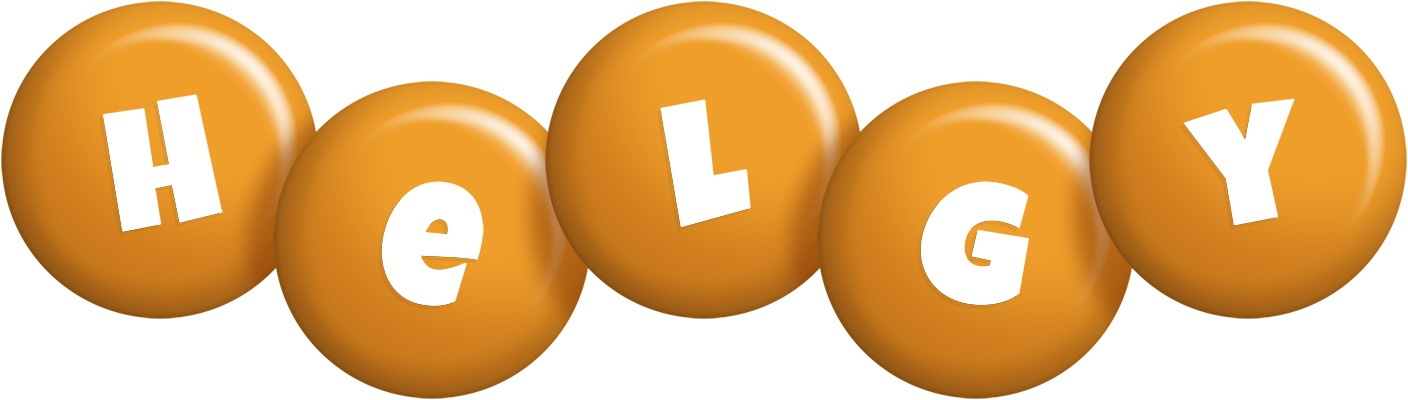 Helgy candy-orange logo