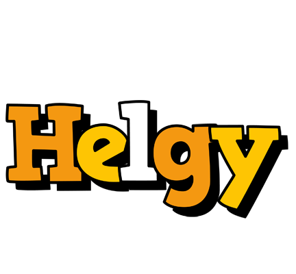 Helgy cartoon logo
